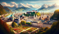 Austria historic city of Salzburg