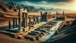 Iran ancient ruins of Persepolis