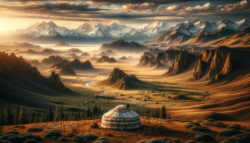 Kazakhstan the vast Kazakh Steppe