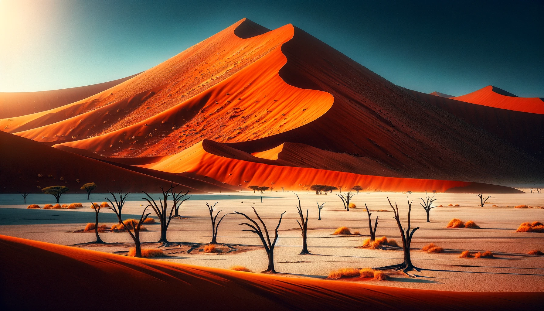 Namibia Sossusvlei sand dunes in the Namib Desert
