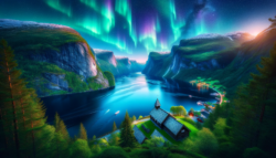 Norway Fjord Northern Light