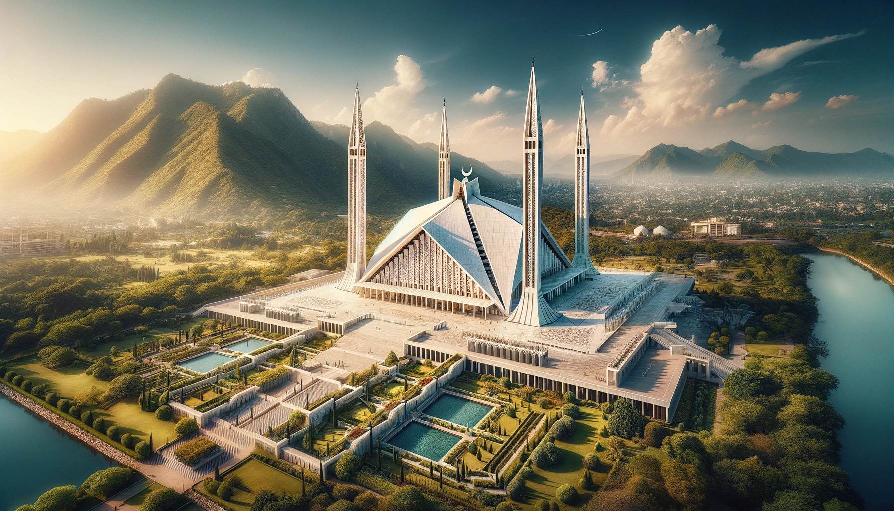 Pakistan Faisal Mosque in Islamabad