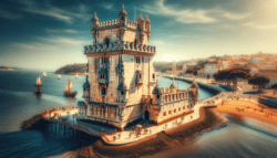 Portugal iconic Belem Tower in Lisbon