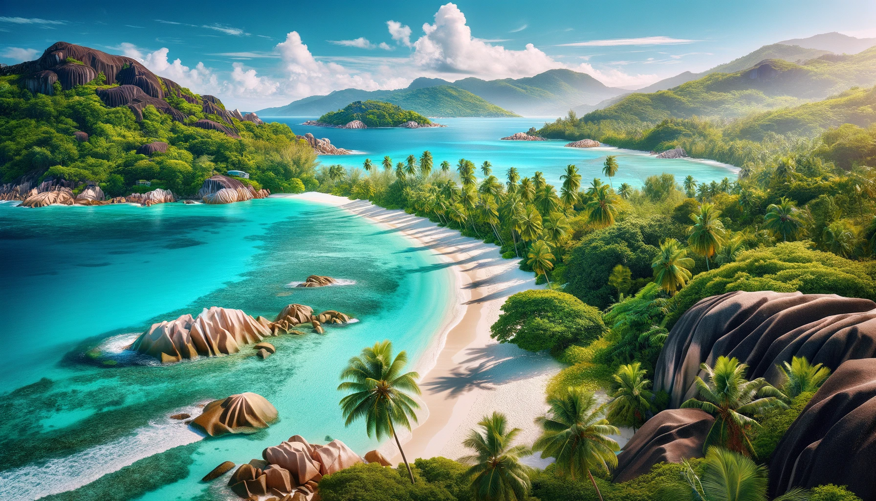 Seychelles pristine beaches and archipe