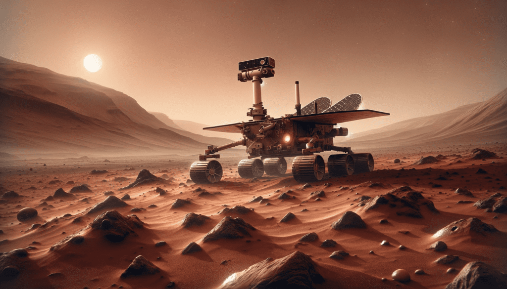 Sojourner at Ares Vallis channel in the Chryse Planitia region