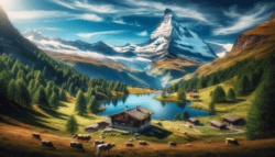 Switzerland Swiss Alps and the iconic Matterhorn