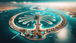 The Palm Jumeirah in Dubai, United Arab Emirates