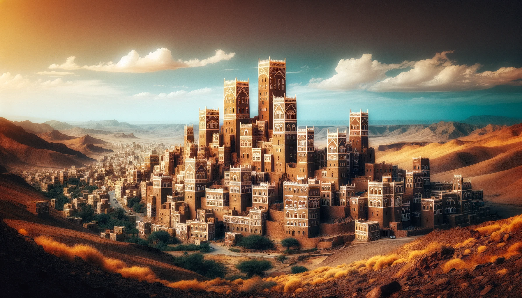 Yemen ancient city of Shibam Hadramawt