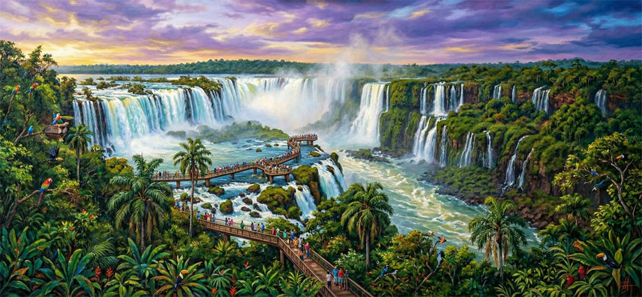 Iguazu, Argeninia, artistic rendering