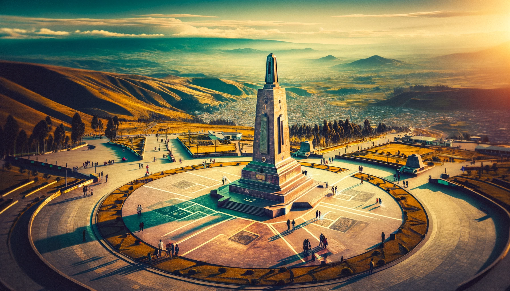 Ecuador view of the Mitad del Mundo